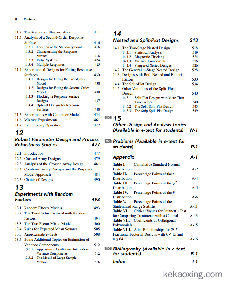 design and analysis of experiments 10th